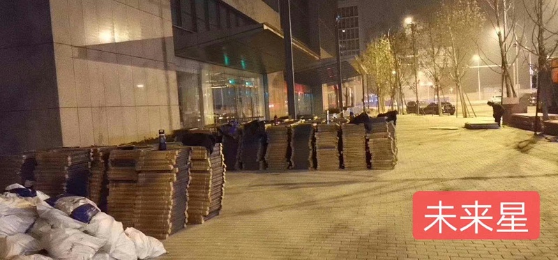 未來星OA網絡地板工地現場